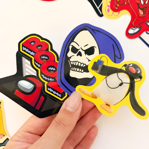 Baprile The Dump VI eğlenceli sticker koleksiyonu 30 parça suya dayanıklı vinil etiket seti