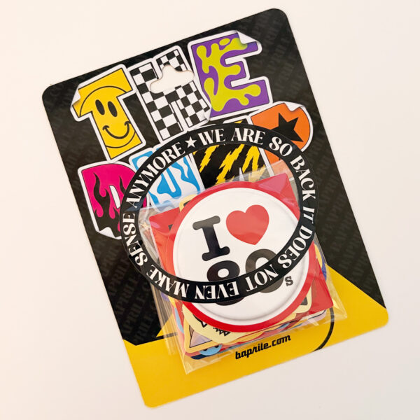 Baprile The Dump VI eğlenceli sticker koleksiyonu 30 parça suya dayanıklı vinil etiket seti