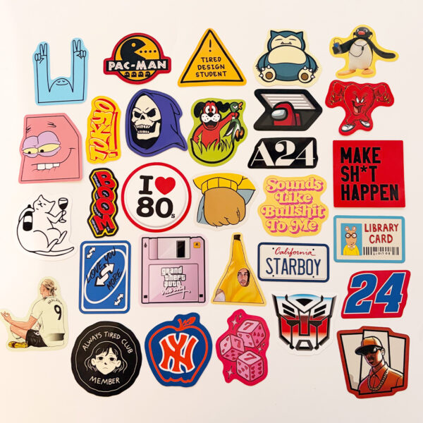 Baprile The Dump VI eğlenceli sticker koleksiyonu 30 parça suya dayanıklı vinil etiket seti