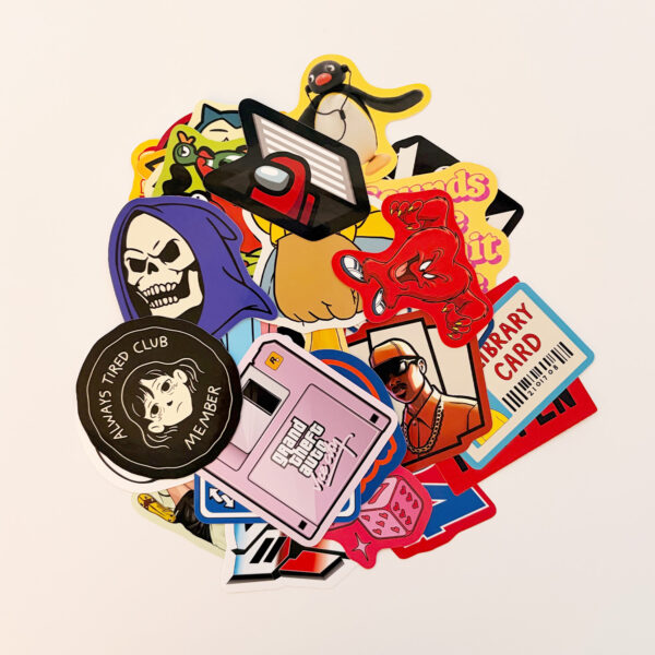 Baprile The Dump VI eğlenceli sticker koleksiyonu 30 parça suya dayanıklı vinil etiket seti