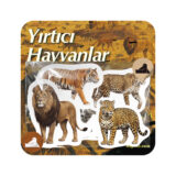 Baprile Yırtıcı Hayvanlar Sticker Seti 24 Adet Vinil Etiket