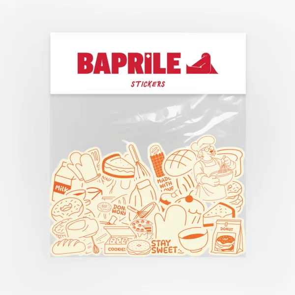 Pastane ve Pastacılık Temalı 94 Adet Sticker Paketi Ajanda Defter Laptop Etiket Seti