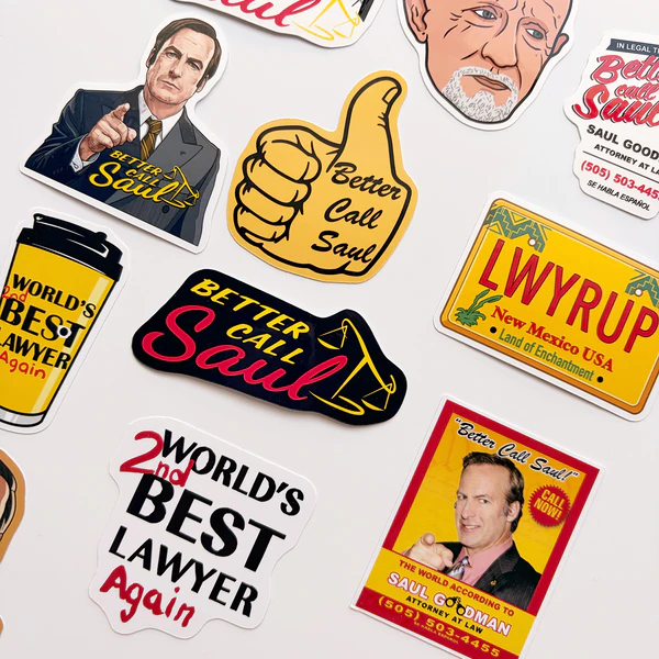 Better Call Saul 12 parça suya dayanıklı vinil sticker seti