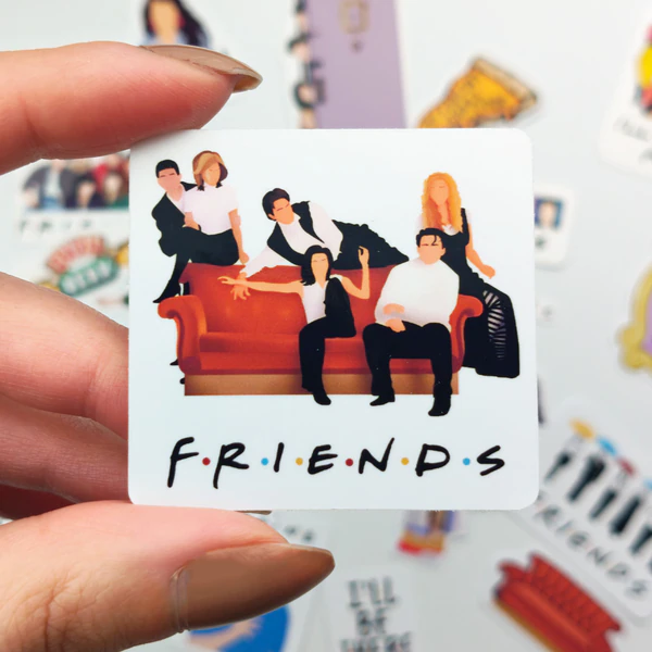 Friends sticker paketi 20 parça suya dayanıklı vinil etiket seti