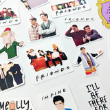 Friends sticker paketi 20 parça suya dayanıklı vinil etiket seti