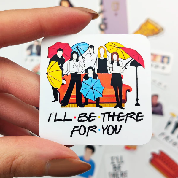 Friends sticker paketi 20 parça suya dayanıklı vinil etiket seti