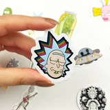 Rick and Morty sticker paketi 20 parça suya dayanıklı vinil etiket seti