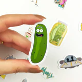 Rick and Morty sticker paketi 20 parça suya dayanıklı vinil etiket seti