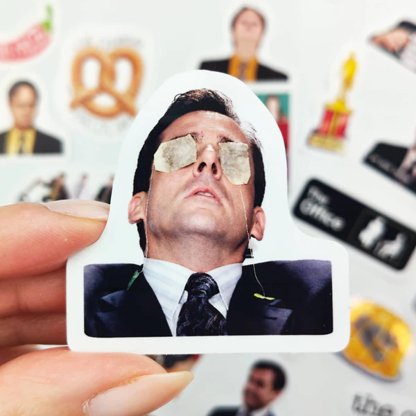 The Office sticker paketi 25 parça suya dayanıklı vinyl etiket seti