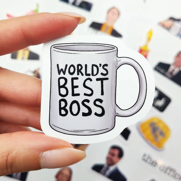 The Office sticker paketi 25 parça suya dayanıklı vinyl etiket seti