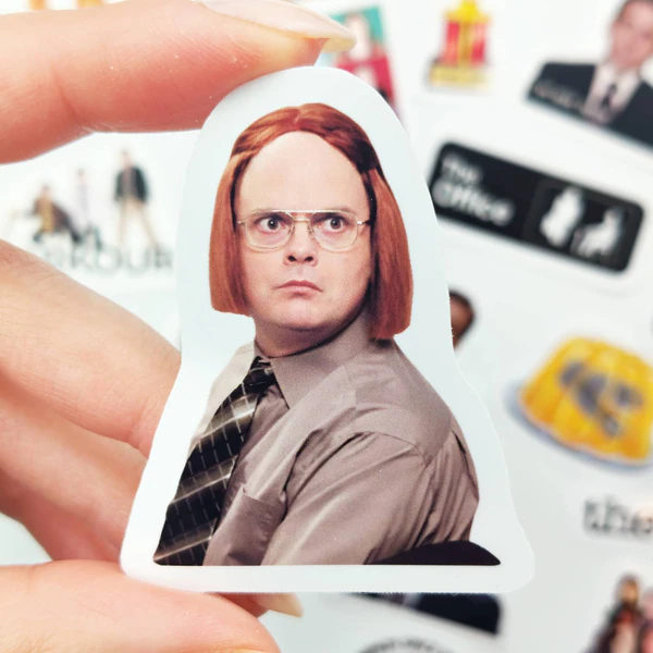 The Office sticker paketi 25 parça suya dayanıklı vinyl etiket seti