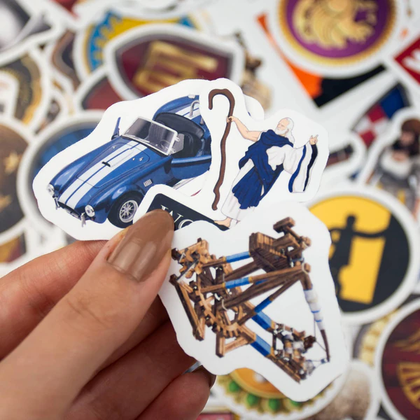 Age of Empires 2 ikonik 82 parça mega sticker paketi - Baprile koleksiyonluk vinil stickerlar