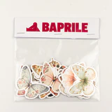 Kelebekler ve Çiçekler Sticker Paketi 22 Parça Suya Dayanıklı Vinil Etiket Seti