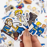 Fallout Mega Perks & More 71 parça suya dayanıklı vinyl sticker seti