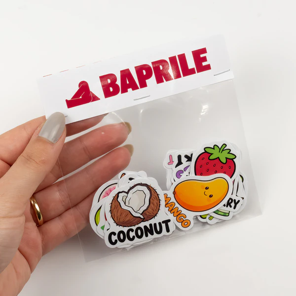 İngilizce meyveler sticker paketi 22 parça suya dayanıklı vinyl etiket seti