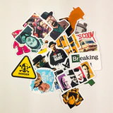 Breaking Bad sticker paketi 21 parça parlak vinil suya dayanıklı etiketler