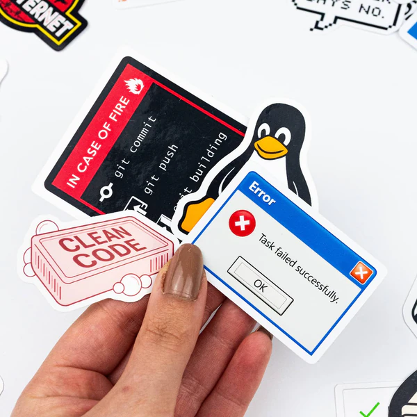 Yazılımcı Laptop Sticker Paketi 27 Parça Suya Dayanıklı Developer Etiket Seti