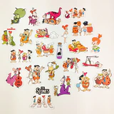 Taş Devri temalı 23 parça parlak vinil sticker paketi