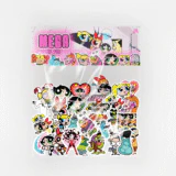 Powerpuff Girls karakterlerinin yer aldığı 46 parçalı vinil sticker paketi