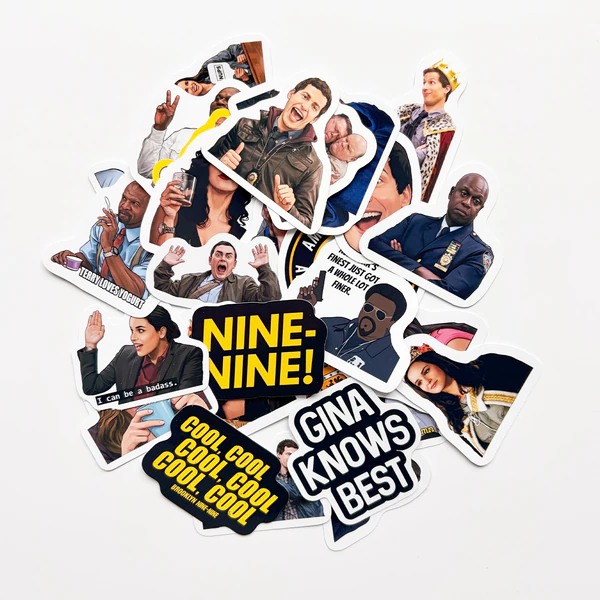 Brooklyn Nine-Nine 28 parça suya dayanıklı parlak vinil sticker seti