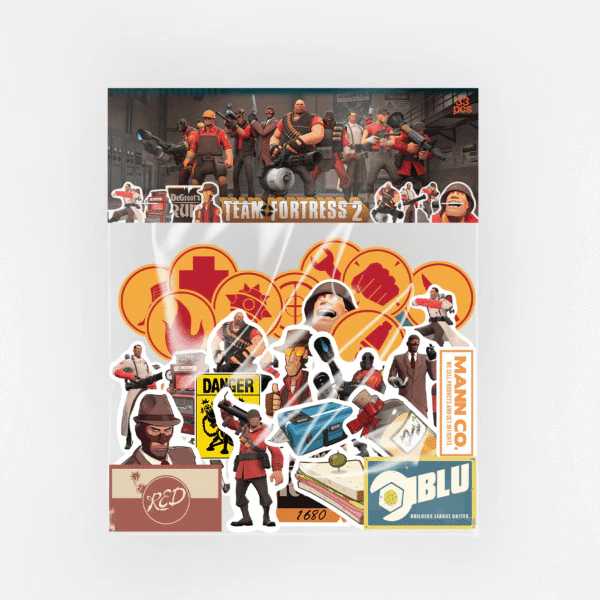 Team Fortress 2 TF2 33 parça suya dayanıklı vinil sticker seti