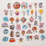 Gumball 40 Parça Suya Dayanıklı Parlak Vinil Sticker Paketi
