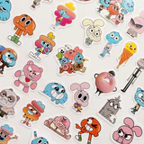Gumball 40 Parça Suya Dayanıklı Parlak Vinil Sticker Paketi