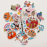 Gumball 40 Parça Suya Dayanıklı Parlak Vinil Sticker Paketi