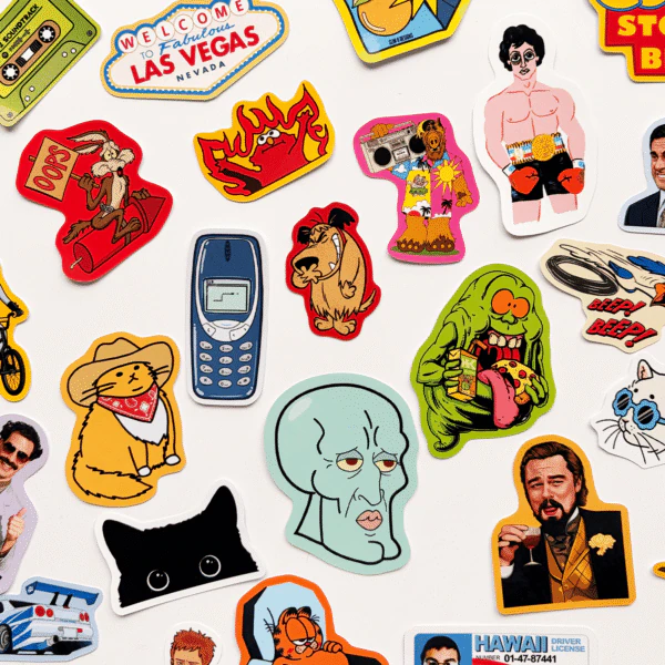 The Dump I eğlenceli sticker koleksiyonu 30 parça etiket seti