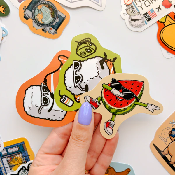 Tatil ve seyahat temalı 30 parça suya dayanıklı vinil sticker seti