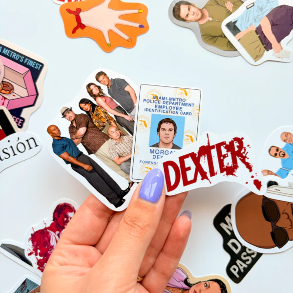 Dexter 25 parça suya dayanıklı parlak vinil sticker paketi
