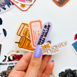 Gilmore Girls 30 parça suya dayanıklı parlak vinil sticker seti