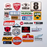 Hayali Şampiyona Ralli Sponsor Çıkartmaları 24 Adet Suya Dayanıklı Parlak Vinil Sticker Seti