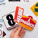 Hayali Şampiyona Ralli Sponsor Çıkartmaları 24 Adet Suya Dayanıklı Parlak Vinil Sticker Seti