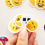 Emojiler Mix Duygu Yüz İfadeleri 96 Adet Suya Dayanıklı Vinyl Sticker Paketi Baprile