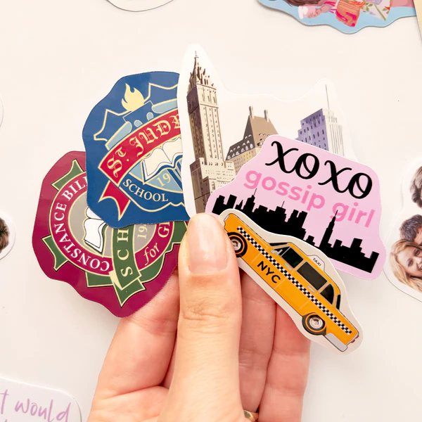 Gossip Girl 28 Adet Suya Dayanıklı Parlak Vinil Sticker Seti