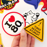 Baprile The Dump VI eğlenceli sticker koleksiyonu 30 parça suya dayanıklı vinil etiket seti