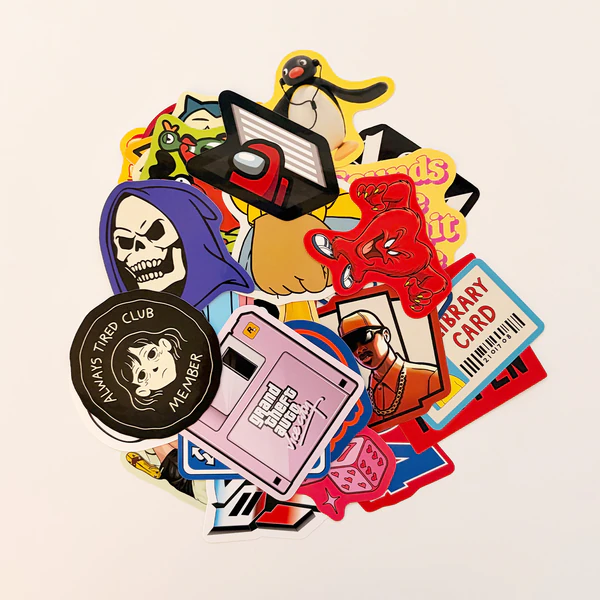Baprile The Dump VI eğlenceli sticker koleksiyonu 30 parça suya dayanıklı vinil etiket seti