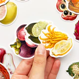 Tuhaf Meyveler sticker seti 22 adet egzotik meyve çıkartması