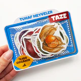 Tuhaf Meyveler sticker seti 22 adet egzotik meyve çıkartması