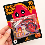 Spooky Dump Halloween 70 adet Cadılar Bayramı sticker paketi ve etiketleri