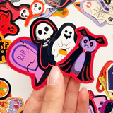 Spooky Dump Halloween 70 adet Cadılar Bayramı sticker paketi ve etiketleri