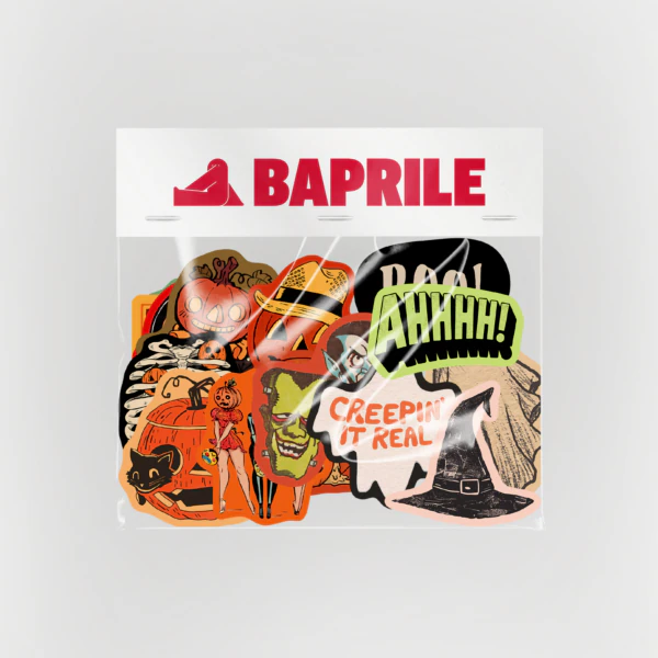 Halloween Cadılar Bayramı korku temalı 21 adet suya dayanıklı vinil sticker paketi