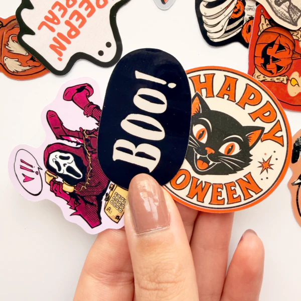 Halloween Cadılar Bayramı korku temalı 21 adet suya dayanıklı vinil sticker paketi