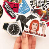 Bilim kurgu film temalı 17 adet sticker paketi laptop termos telefon etiketi