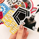 Bilim kurgu film temalı 17 adet sticker paketi laptop termos telefon etiketi