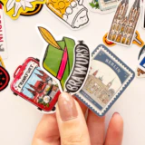 Almanya temalı 27 adet suya dayanıklı vinil sticker seti