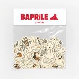 Cadılar Bayramı sevimli hayalet temalı 20 adet sticker paketi