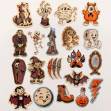 Halloween Cadılar Bayramı sevimli canavarlar temalı 20 adet sticker seti