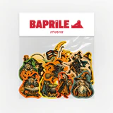 Halloween Cadılar Bayramı cadı temalı 23 adet sticker paketi etiket seti
